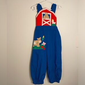 Farm Themed Toddler Overalls